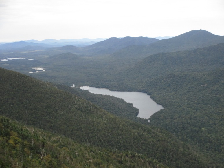 Lower Ausable Lake from ridgeline